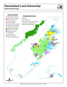 Kodiak Island Surface Owner Identification (click to enlarge image)
